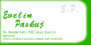 evelin paskuj business card